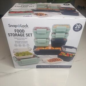 Progressive SnapLock 20 Piece Food Storage Set Brand New Sealed